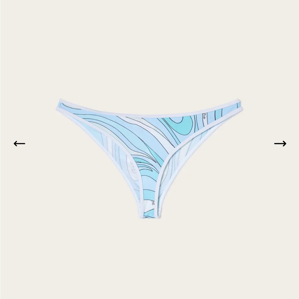 Pucci Aqua and White Swimwear Set - Picture 2 of 3